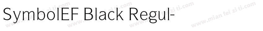 SymbolEF Black Regul字体转换